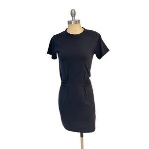 Vince Short Sleeve Tie Waist Dress XXS